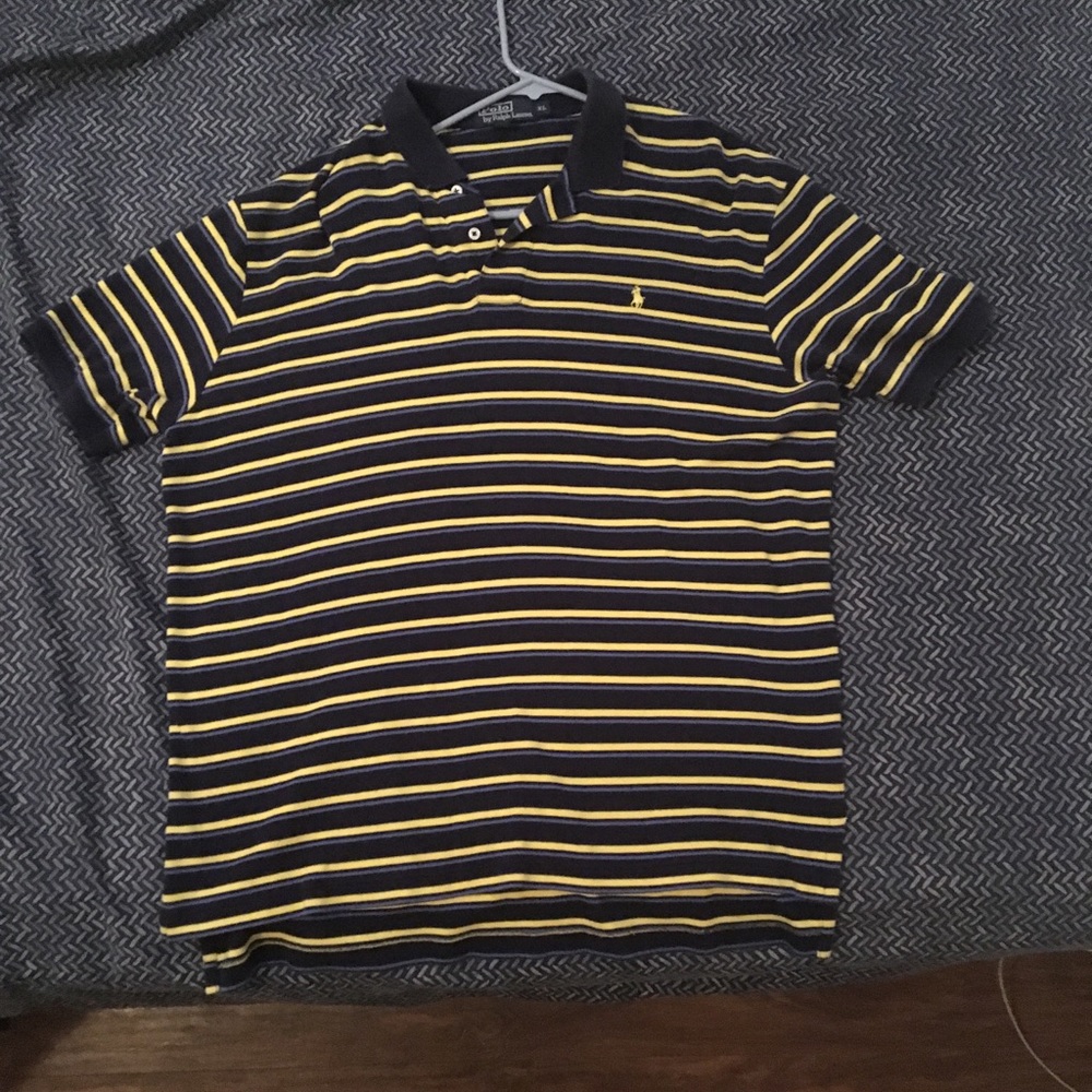 Black/yellow Polo by Ralph Lauren short sleeve